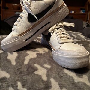 Nike White and Black Athletic